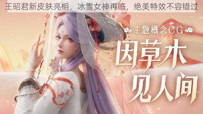 王昭君新皮肤亮相，冰雪女神再临，绝美特效不容错过