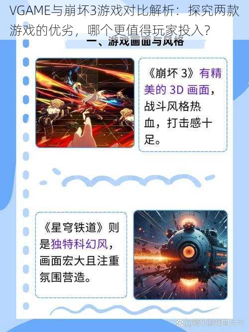 VGAME与崩坏3游戏对比解析：探究两款游戏的优劣，哪个更值得玩家投入？